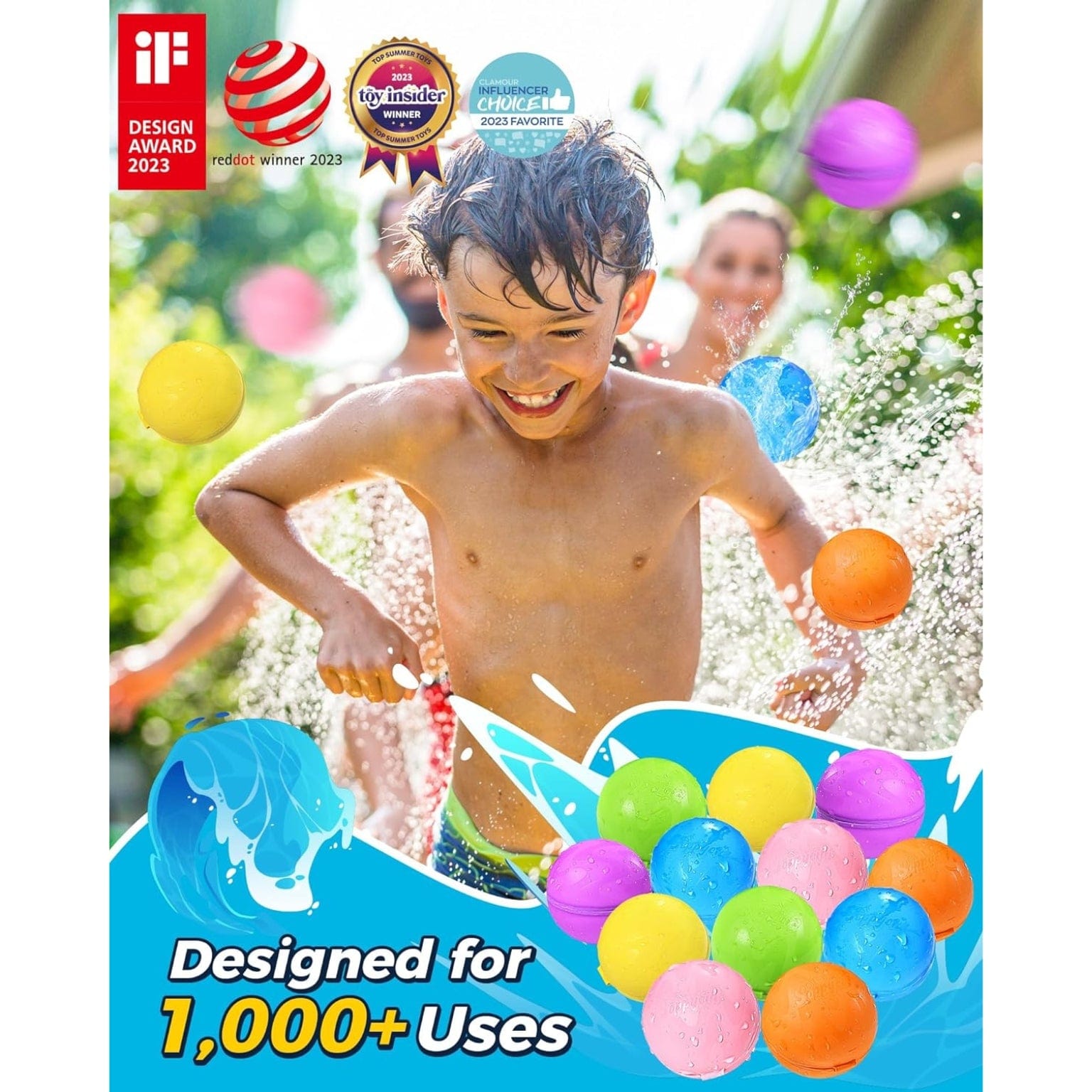 Apresentamos Balões de água reutilizáveis opacos com o SKU 609935324 recomendado para + 3 anos