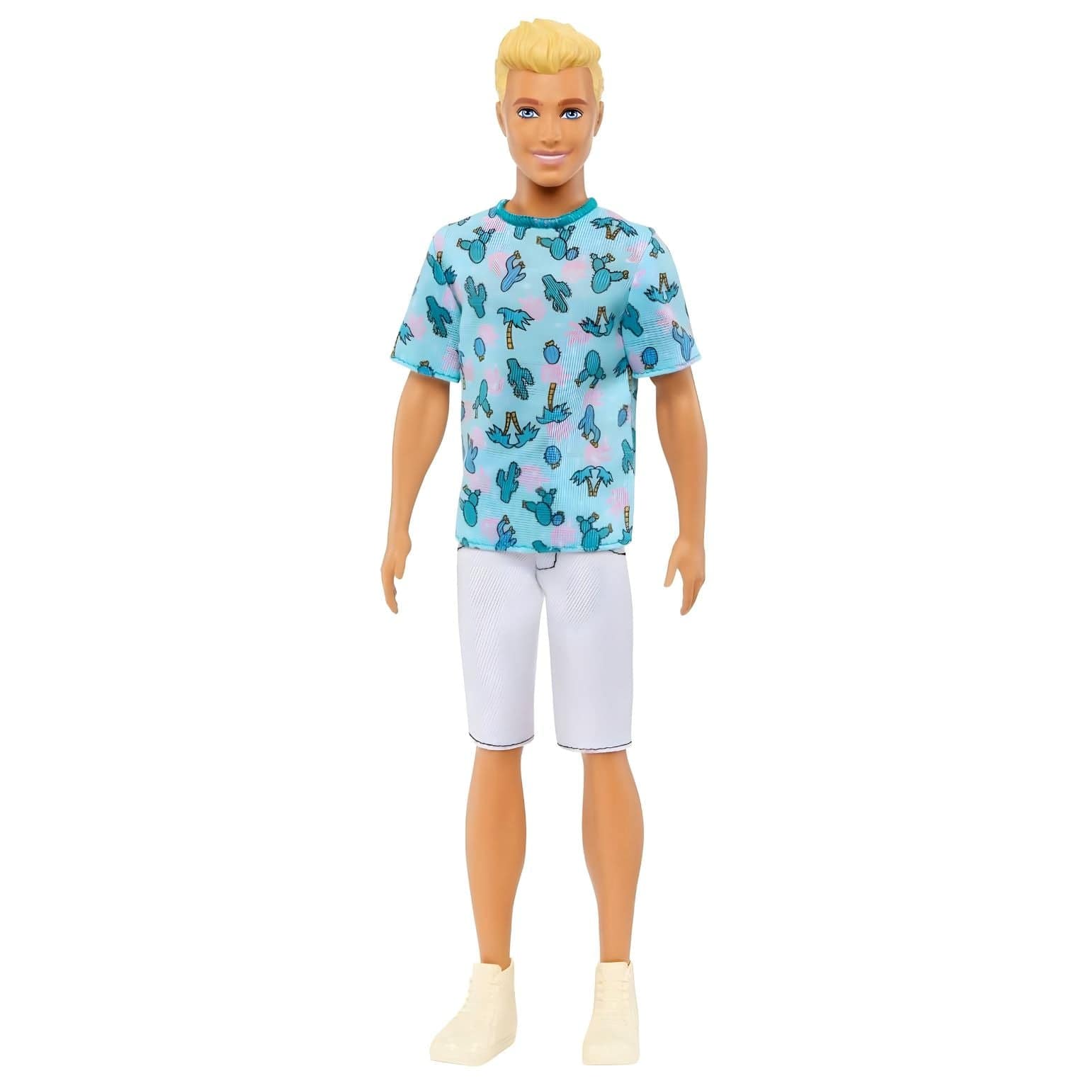 Apresentamos Boneco Ken com T-shirt de cactos com o SKU 850940524 recomendado para + 3 anos