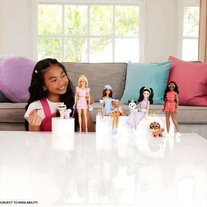 Barbie Twinning Looks com cão