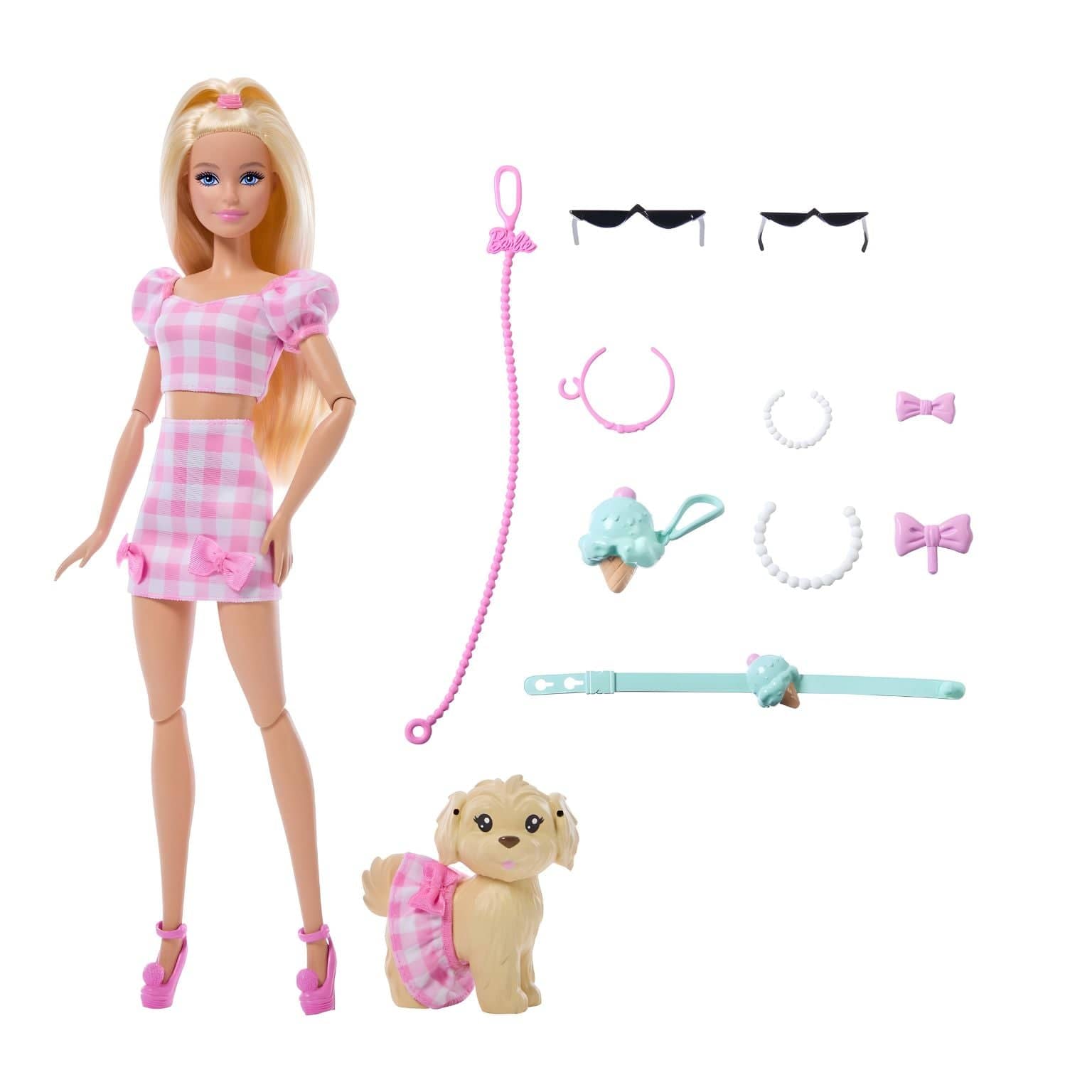 Apresentamos Barbie Twinning Looks com cão com o SKU 033030625 recomendado para + 3 anos