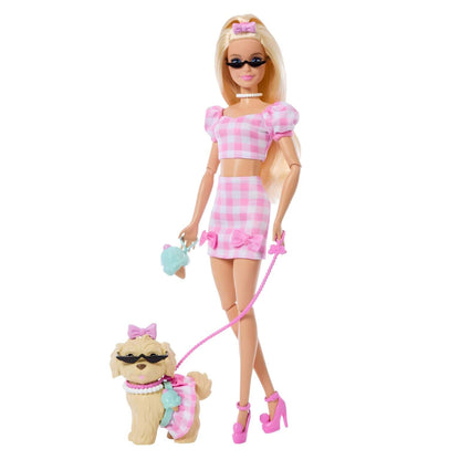 Barbie Twinning Looks com cão