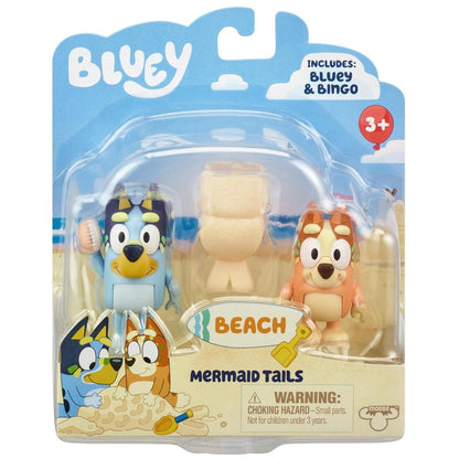 Bluey cauda de sereia para a praia - Brincatoys