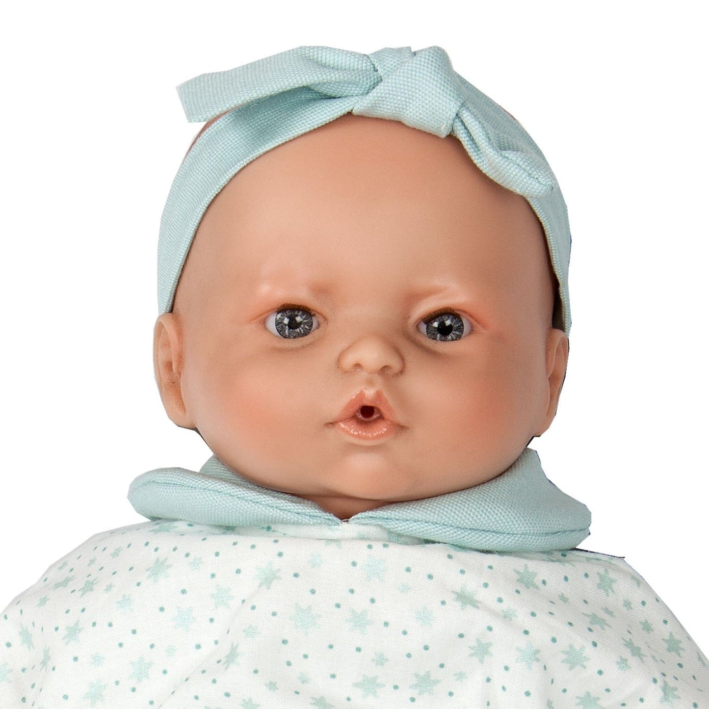 Apresentamos Boneca bebé verde estrelita com o SKU 82058424 recomendado para + 12 meses