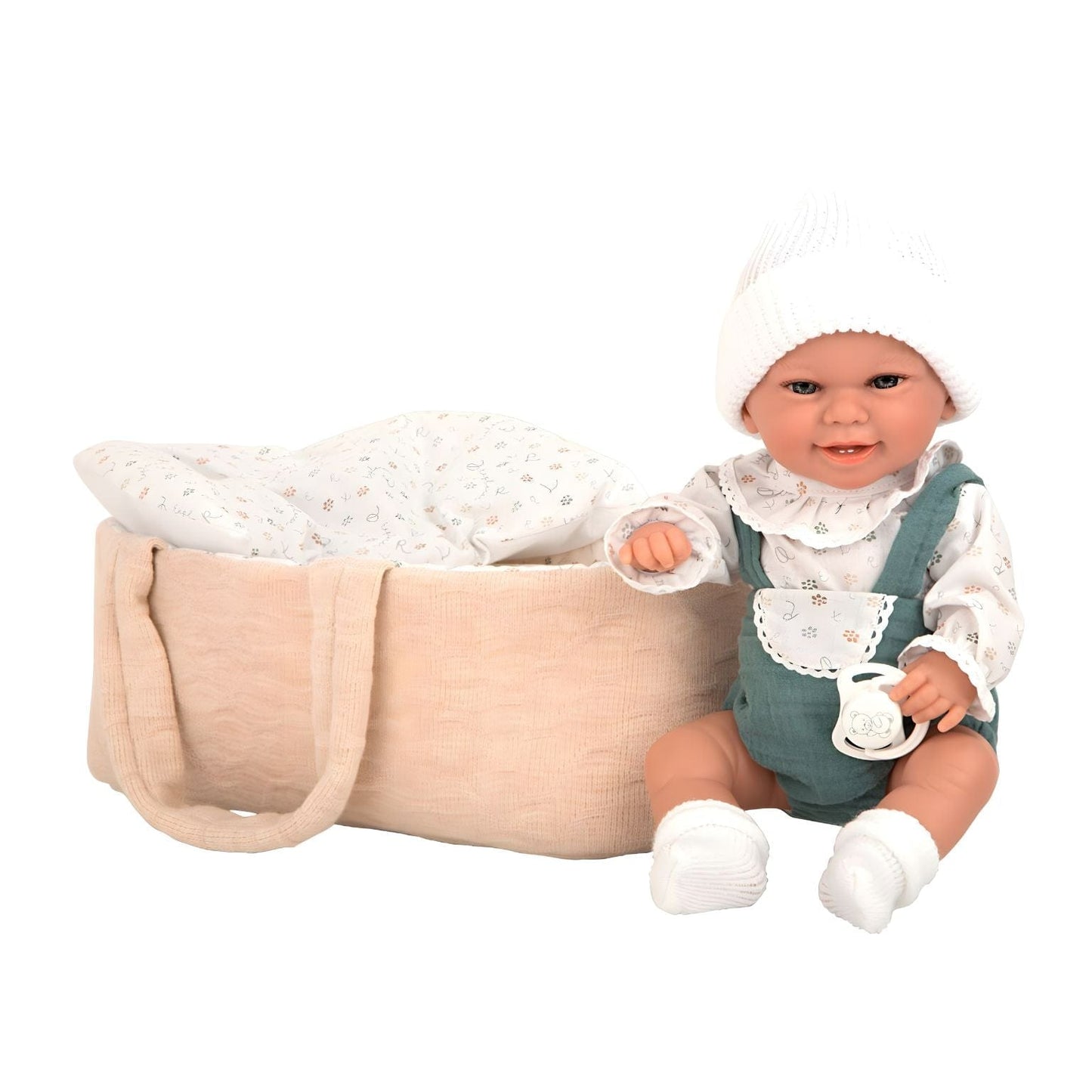 Apresentamos Boneca Elegance verde com alcofa com o SKU 855073024 recomendado para + 3 anos