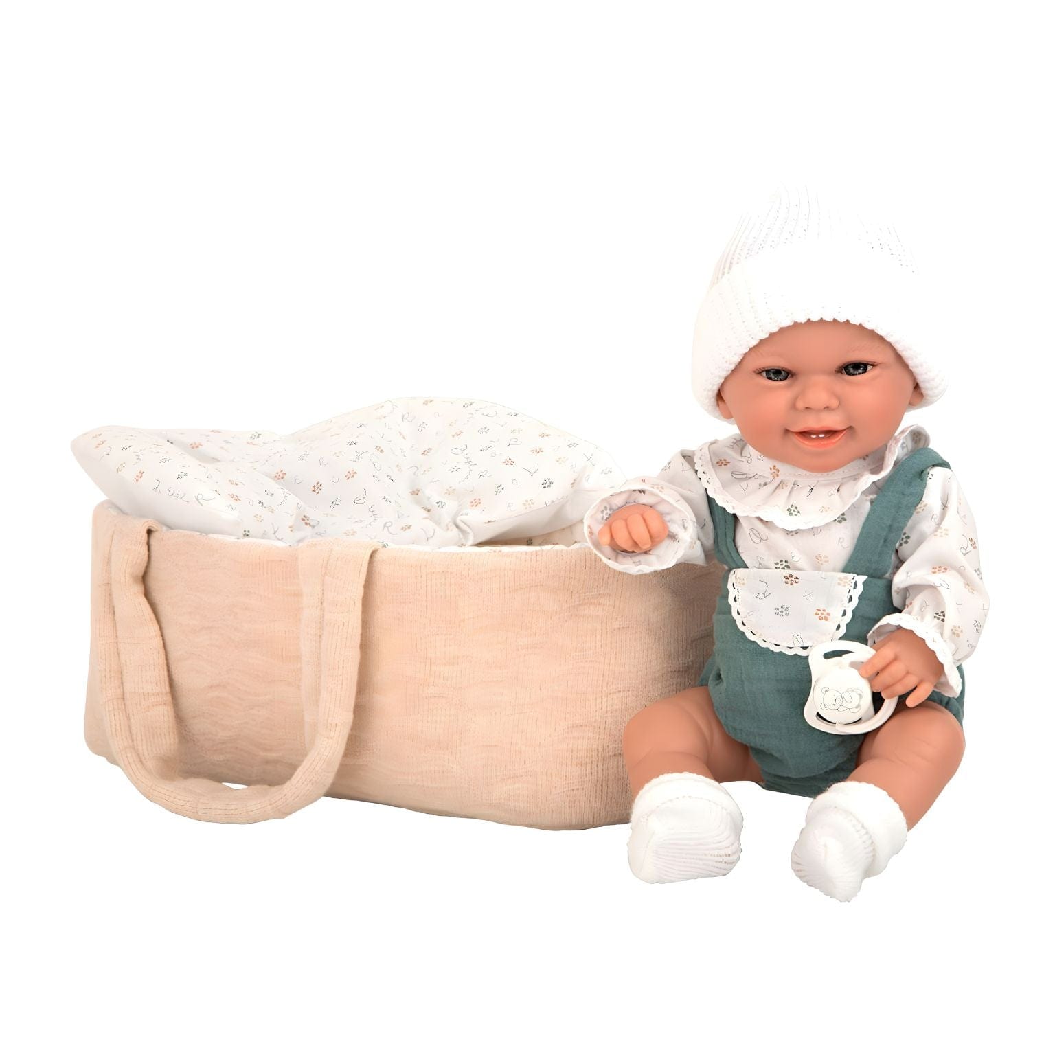 Apresentamos Boneca Elegance verde com alcofa com o SKU 855073024 recomendado para + 3 anos