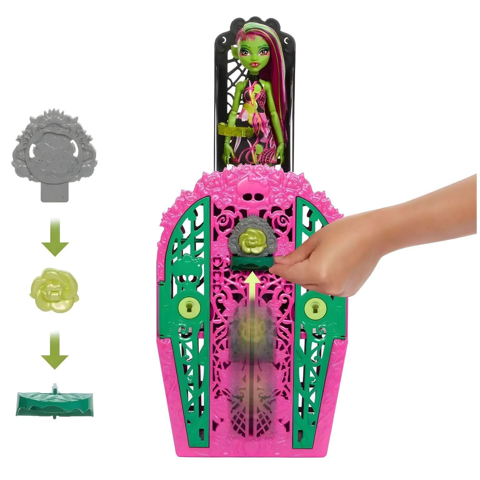 Apresentamos Monster High - Venus McFlytrap com armário Skulltime Secrets com o SKU 775540525 recomendado para + 4 anos