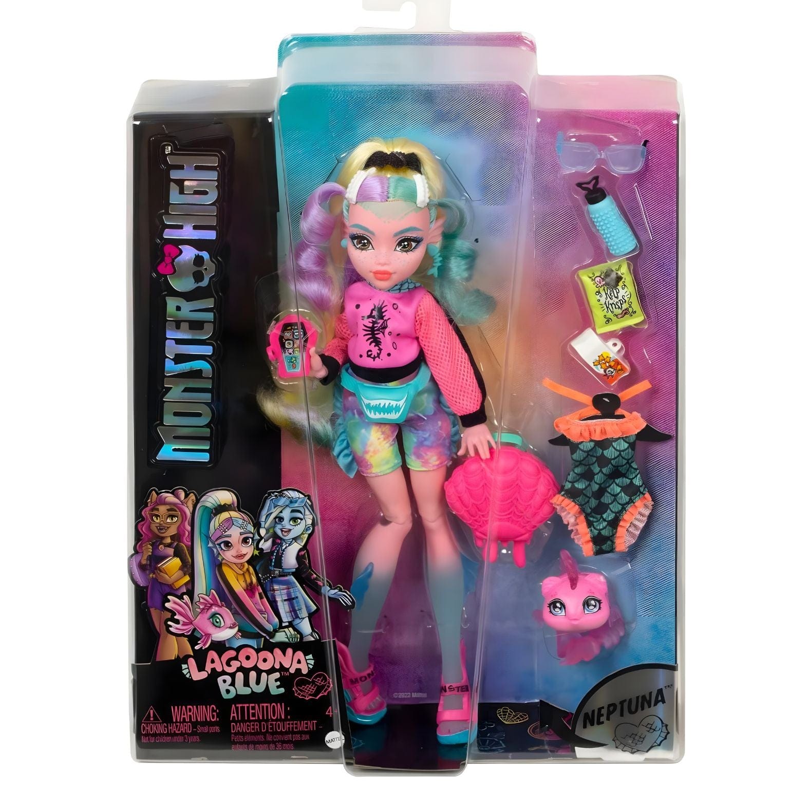 Apresentamos Monster High - Lagoona Blue com roupa extra com o SKU 776979824 recomendado para + 4 anos