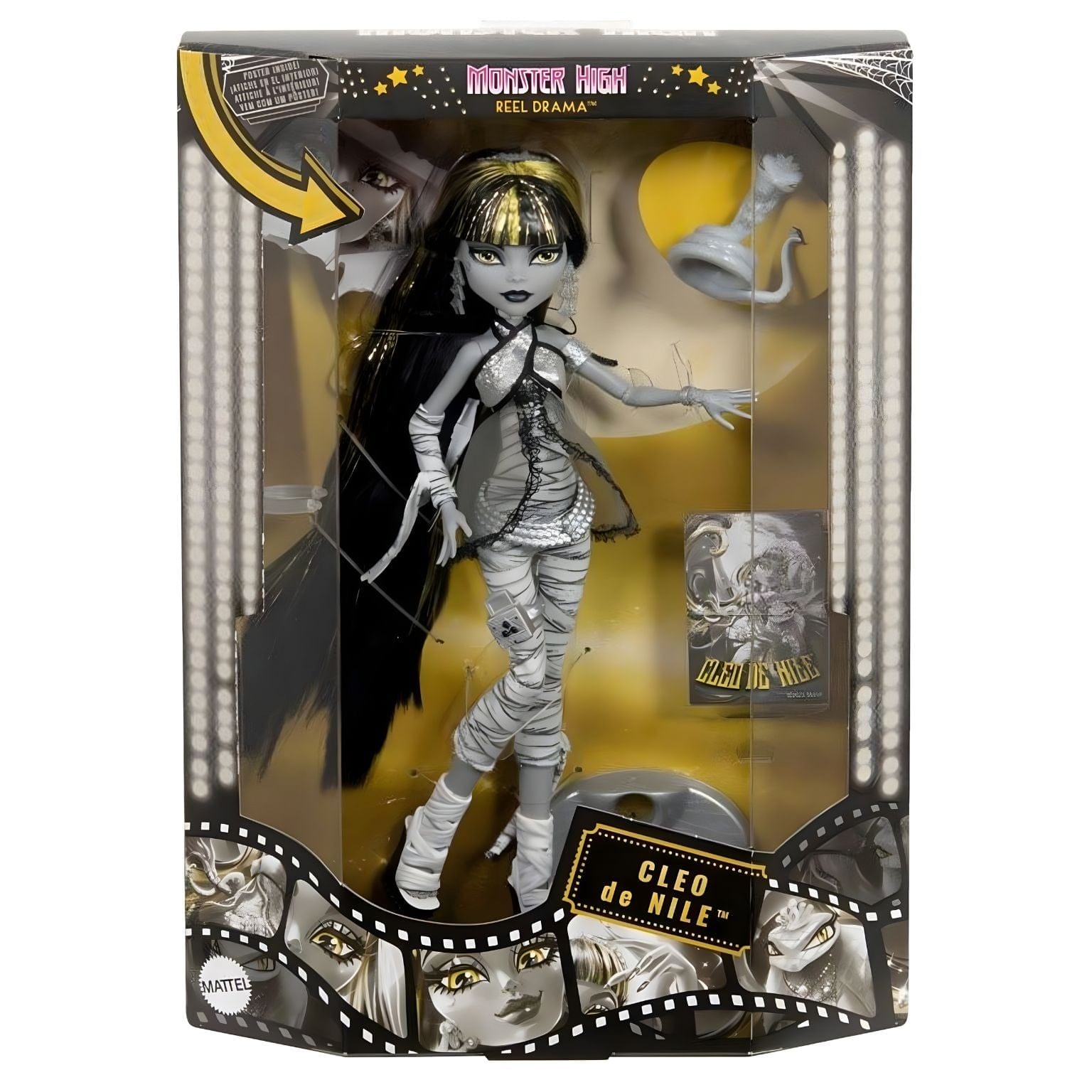 Apresentamos Monster High Real Drama - Cleo de Nile com o SKU 552889825 recomendado para + 6 anos