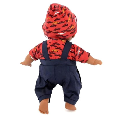 Boneco César 28 cm visto de costas