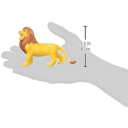 Figura Rei Leão Simba de 8 cm sobre a palma da mão