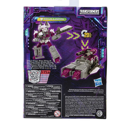 Verso da caixa Transformers Legacy Skullgrin