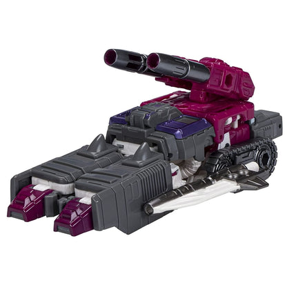 Transformers Legacy Skullgrin em modo tanque com canhões