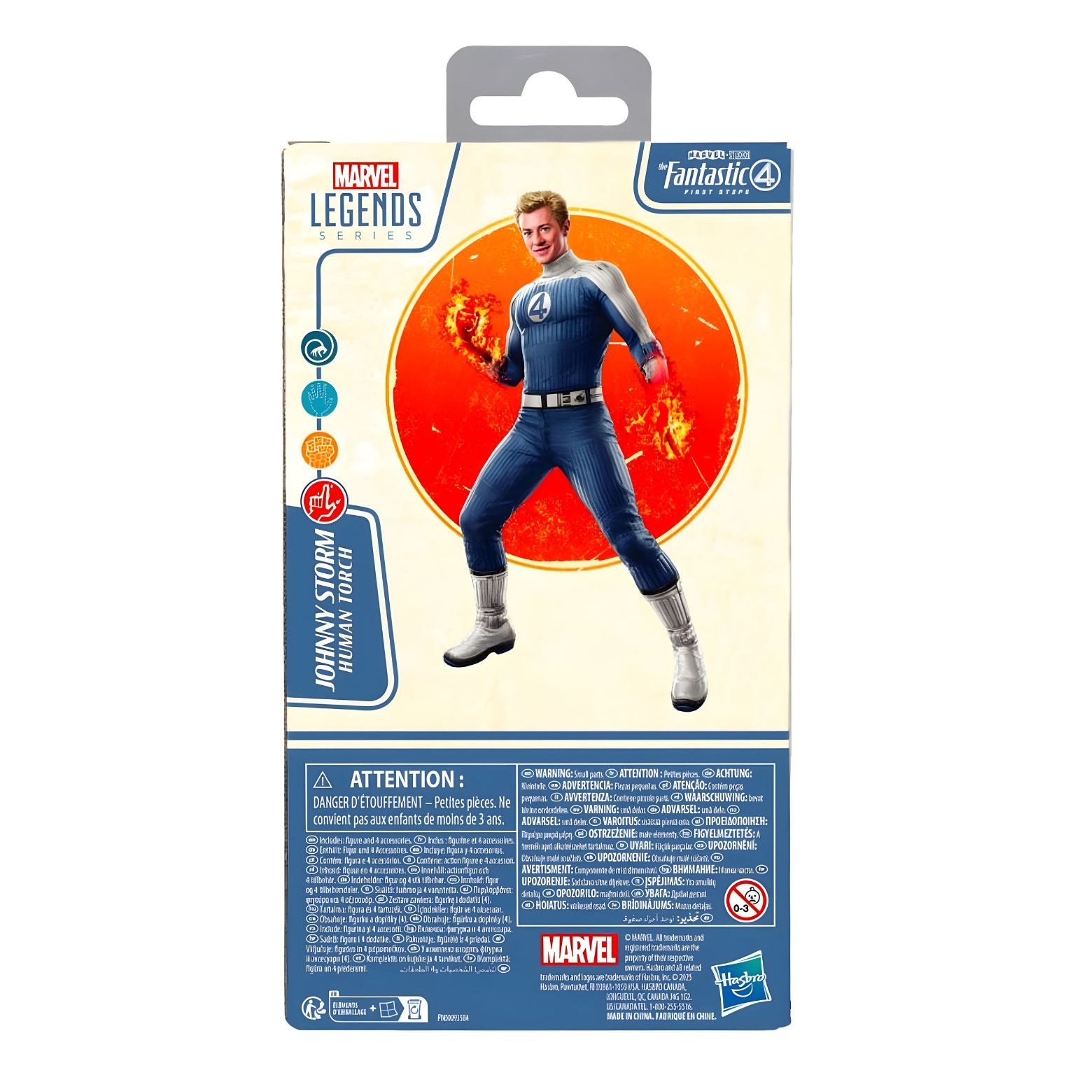 boneco Marvel Lergends The Fantastic Four - Johnny Storm