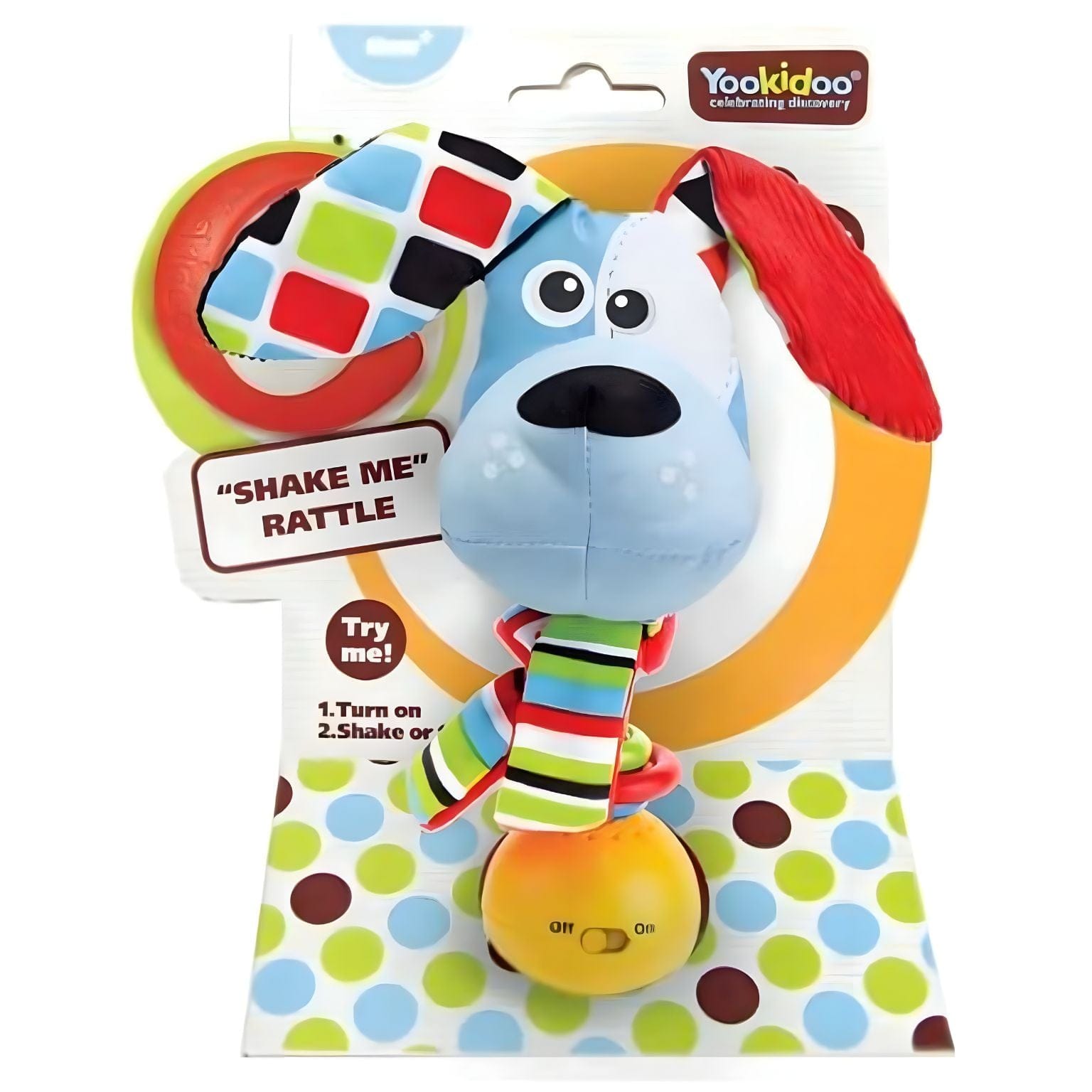 Apresentamos Chocalho Cão Shake Me com o SKU 124013425 recomendado para + 3 meses