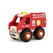 Apresentamos Camião dos Bombeiros de madeira com o SKU 721104125 recomendado para + 2 anos