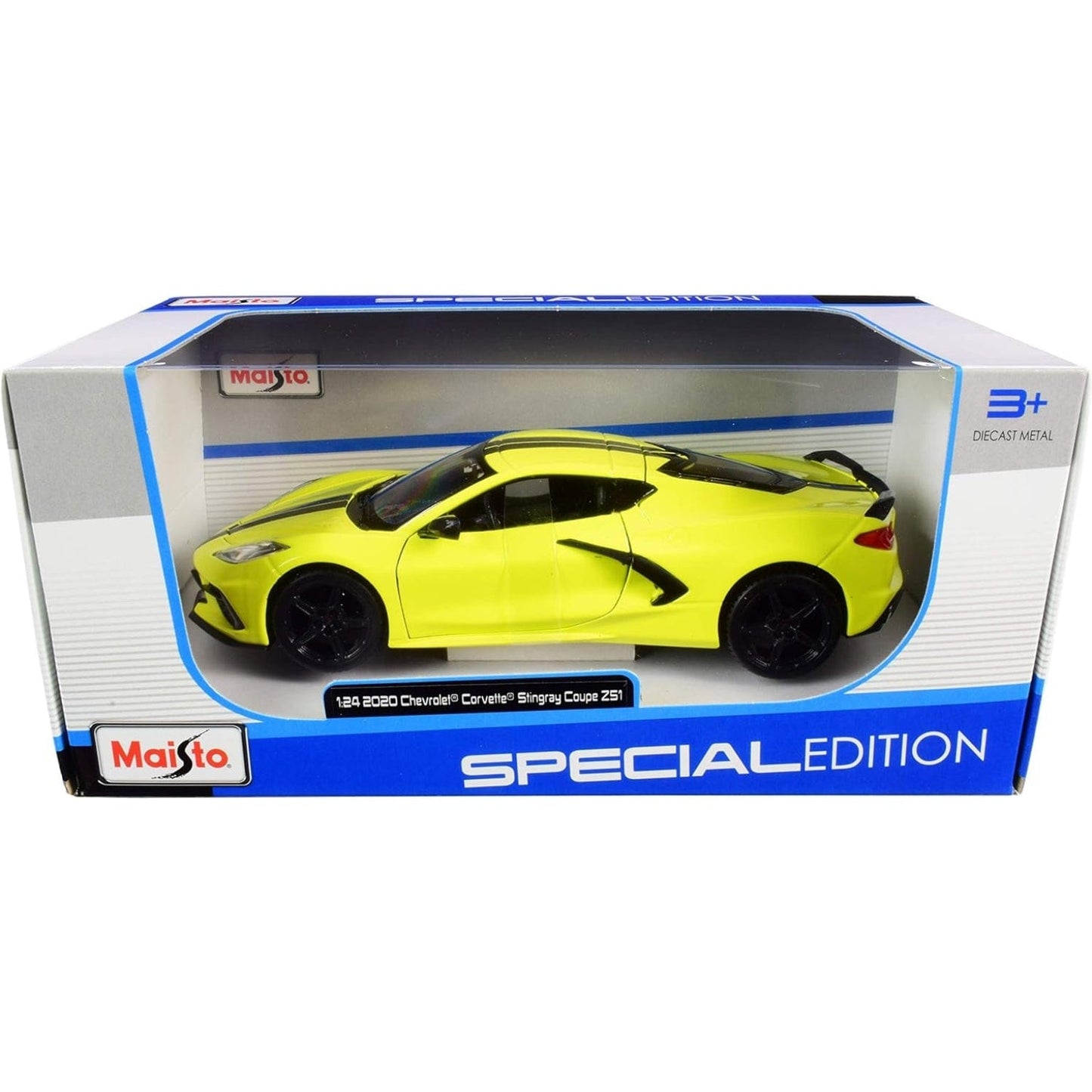 Apresentamos Chevy Corvette Stingray Z51 Coupé amarelo com o SKU 683152725 recomendado para + 3 anos
