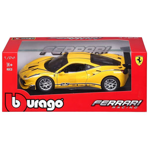 Apresentamos Ferrari Racing 488 Challenge Amarelo com o SKU 682630724 recomendado para + 3 anos