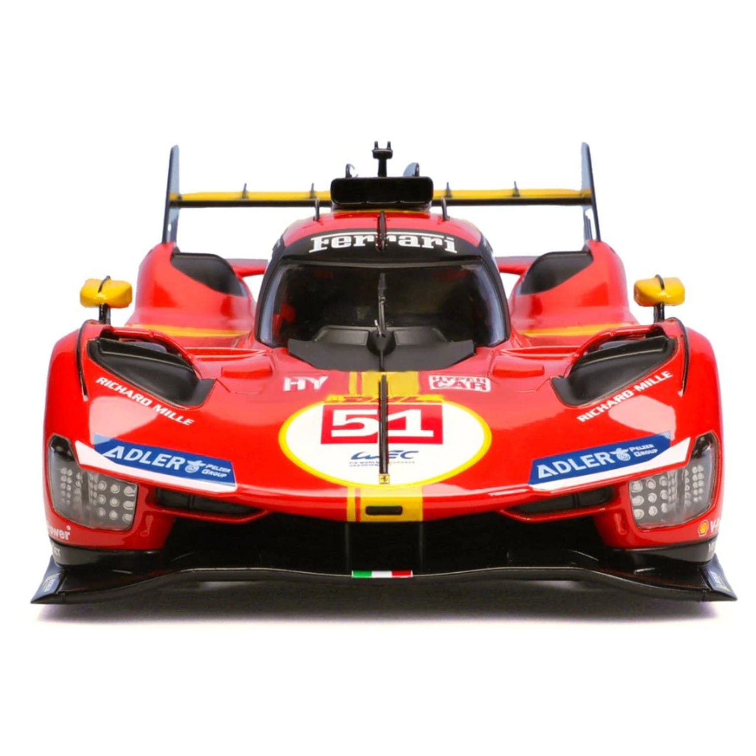 Apresentamos Ferrari Racing 499P Le Mans Hypercar 1/18 com o SKU 131630124 recomendado para + 14 anos