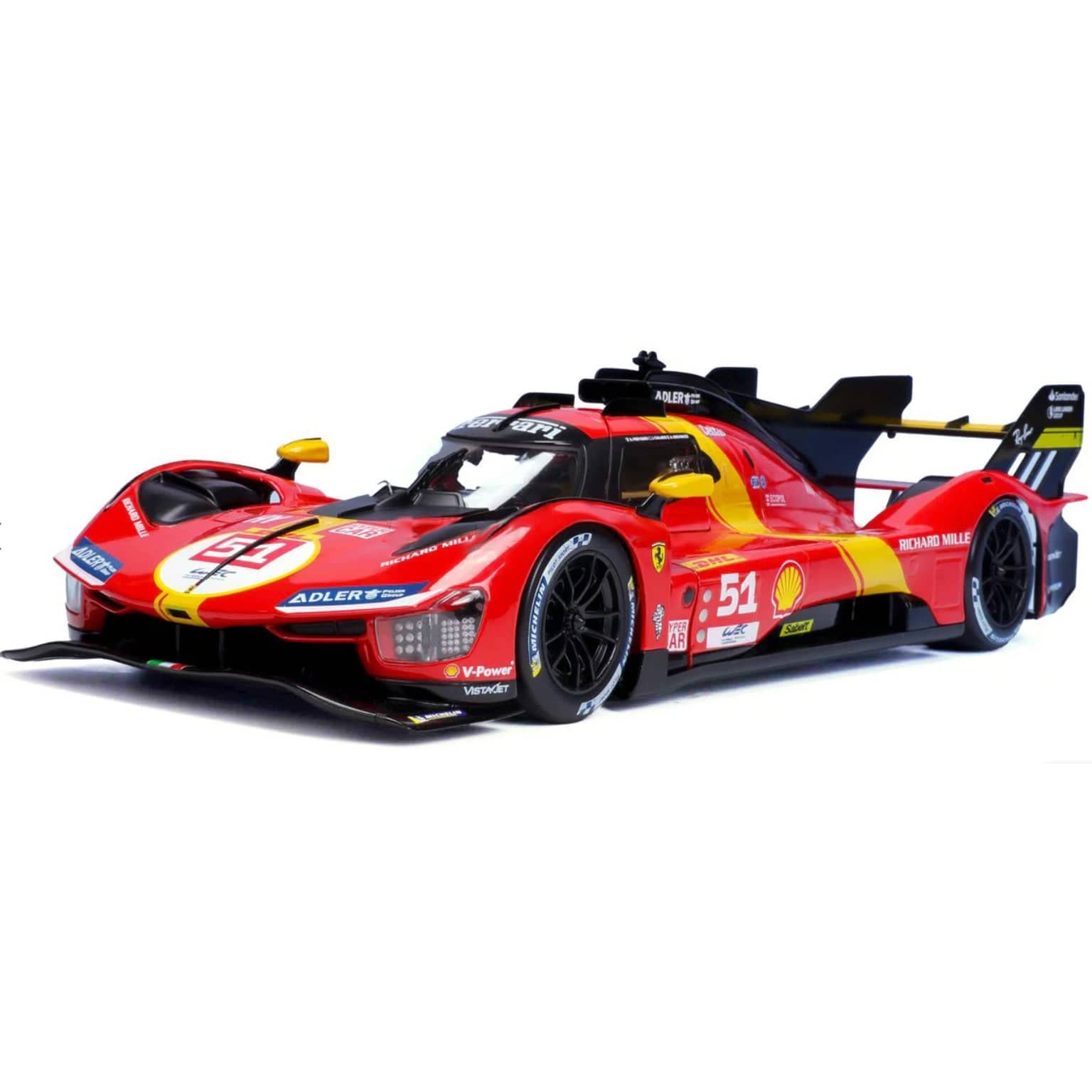 Apresentamos Ferrari Racing 499P Le Mans Hypercar 1/18 com o SKU 131630124 recomendado para + 14 anos