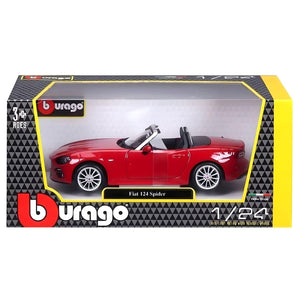 Apresentamos Fiat 124 Spider Vermelho 1/24 com o SKU 132108325 recomendado para + 3 anos