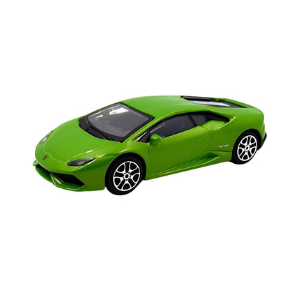 Lamborghini verde Bburago, vista lateral