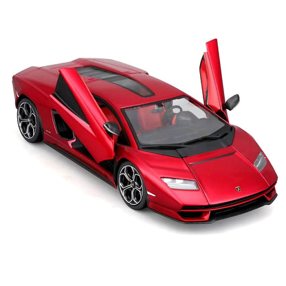 Lamborghini Countach LPI 800-4 vermelho com portas em tesoura abertas