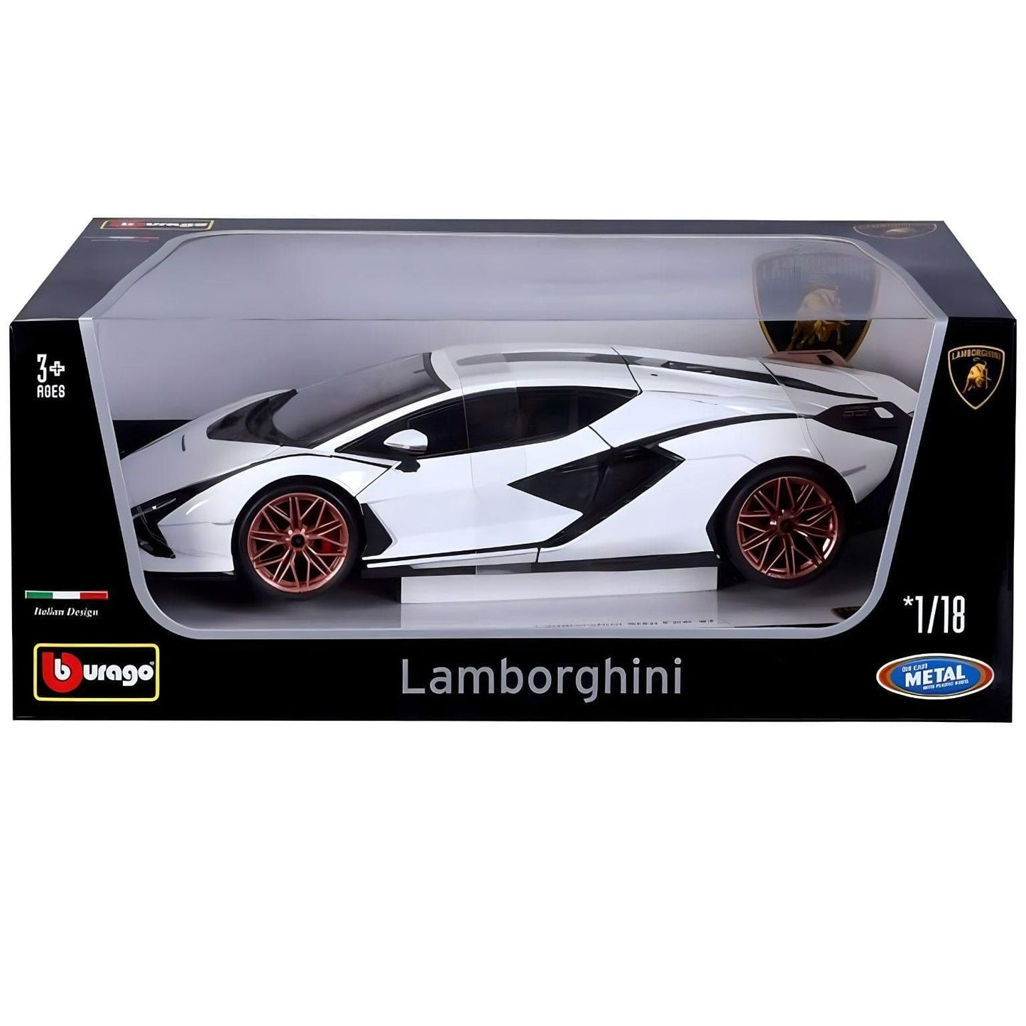 Apresentamos Lamborghini Sian FKP 37 branco com o SKU 131104625 recomendado para + 3 anos