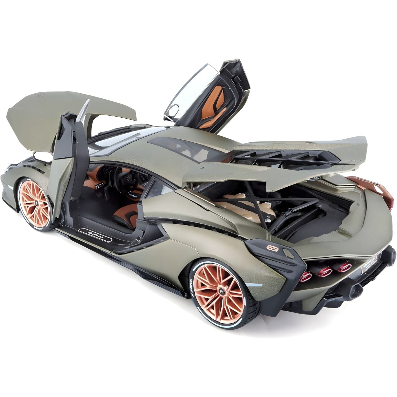 Apresentamos Lamborghini Sian FKP 37 verde com o SKU 681104624 recomendado para + 3 anos