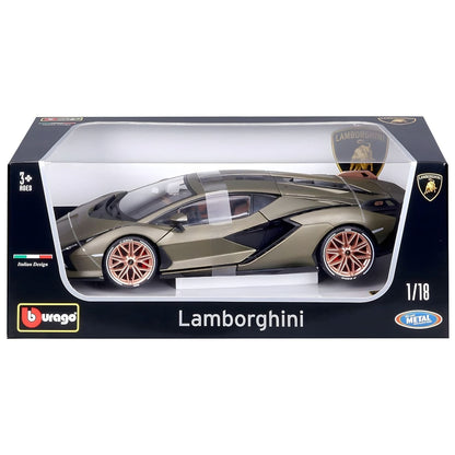 Apresentamos Lamborghini Sian FKP 37 verde com o SKU 681104624 recomendado para + 3 anos