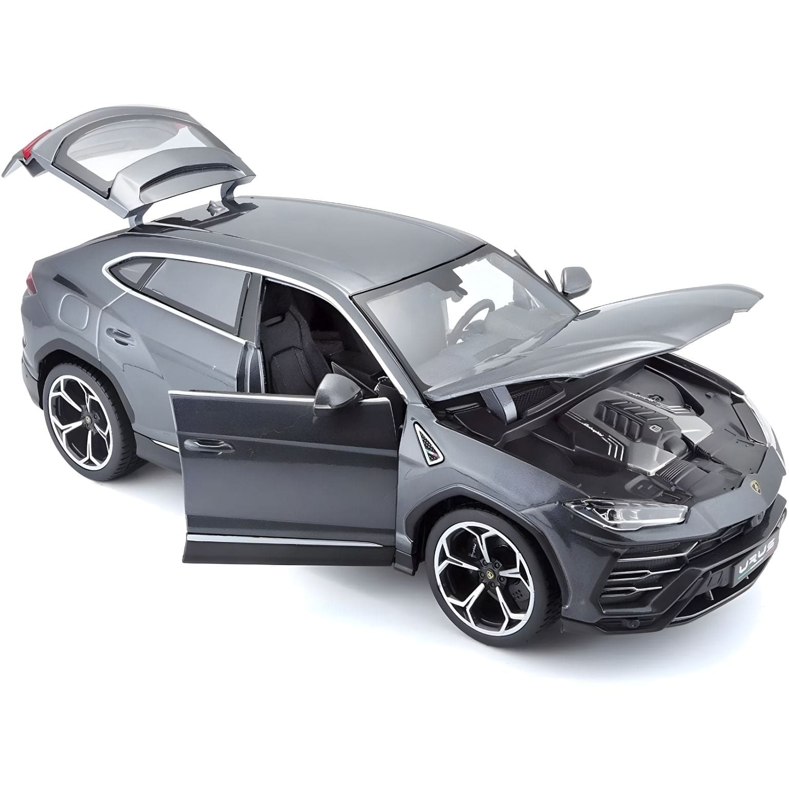 Apresentamos Lamborghin Urus preto 1:18 com o SKU 131104224 recomendado para + 3 anos