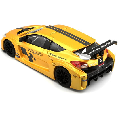 Traseira do Renault Megane Trophy 1/24 amarelo