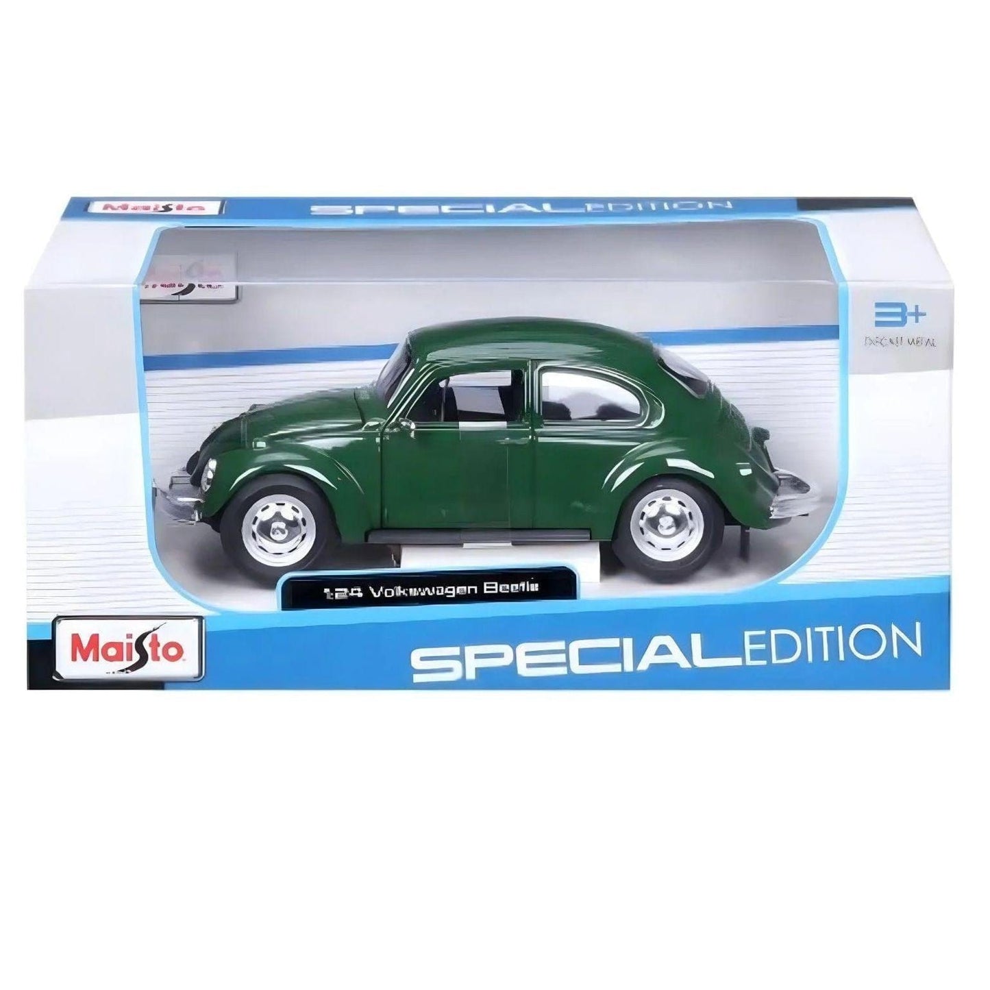 Apresentamos Volkswagen Beetle verde 1/24 com o SKU 133192625 recomendado para + 3 anos