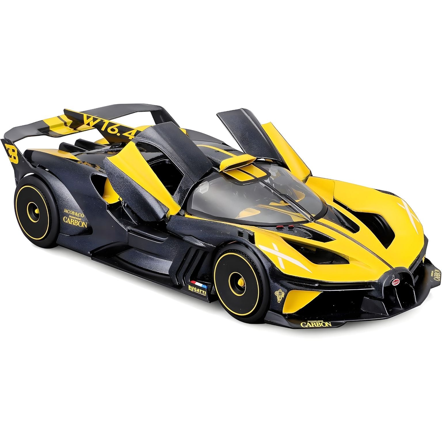 carro de brincar Bugatti Bolide Amarelo