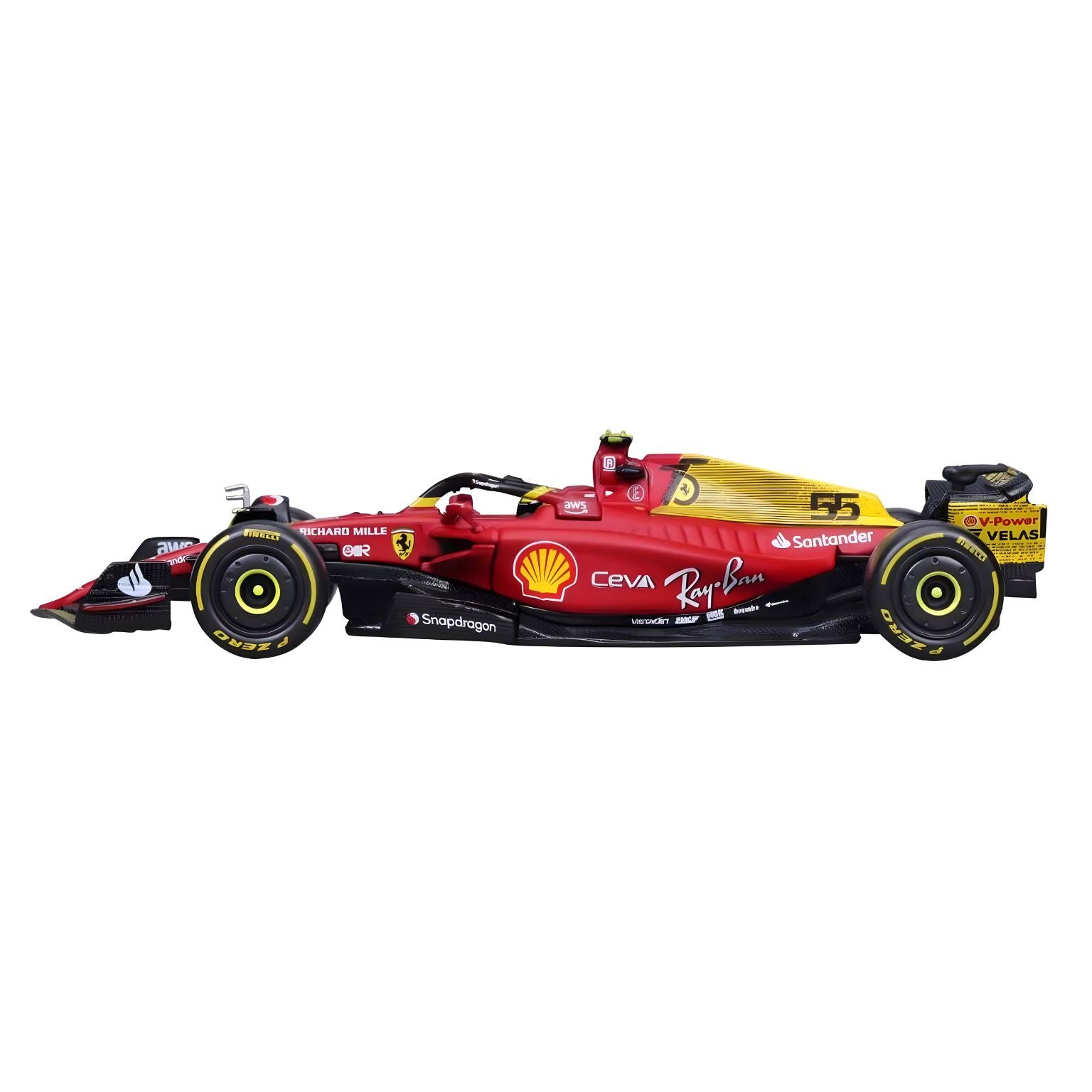 carro de brincar Ferrari F1-75 Carlos Sainz Jr. 2022