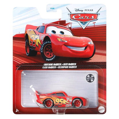 Cars Disney Lightning McQueen n.º 95 na embalagem blister com ilustração