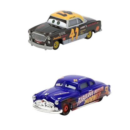 Cars Disney - Dirt Track Fabulous Hudson Hornet e Clovis Rider