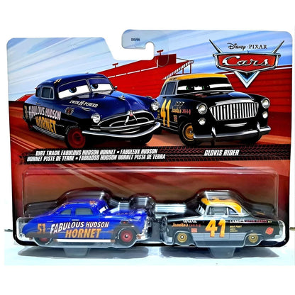 Cars Disney - Dirt Track Fabulous Hudson Hornet e Clovis Rider