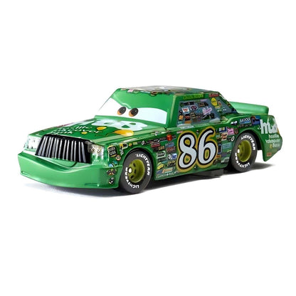 Miniatura Chick Hicks verde n.º 86, vista de lado