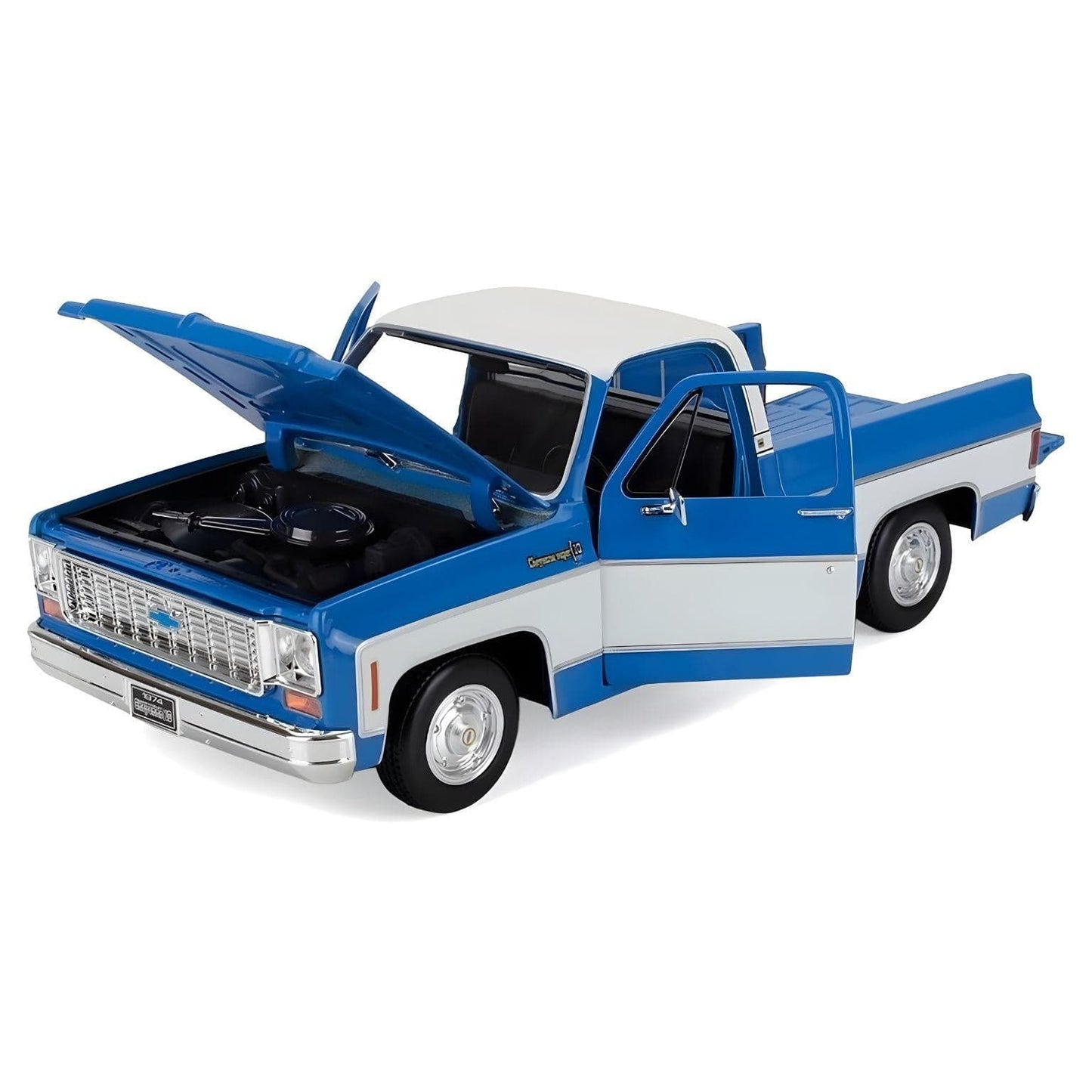 Apresentamos Chevrolet C10 Cheyenne Super Blue 1974 com o SKU 683146725 recomendado para + 3 anos