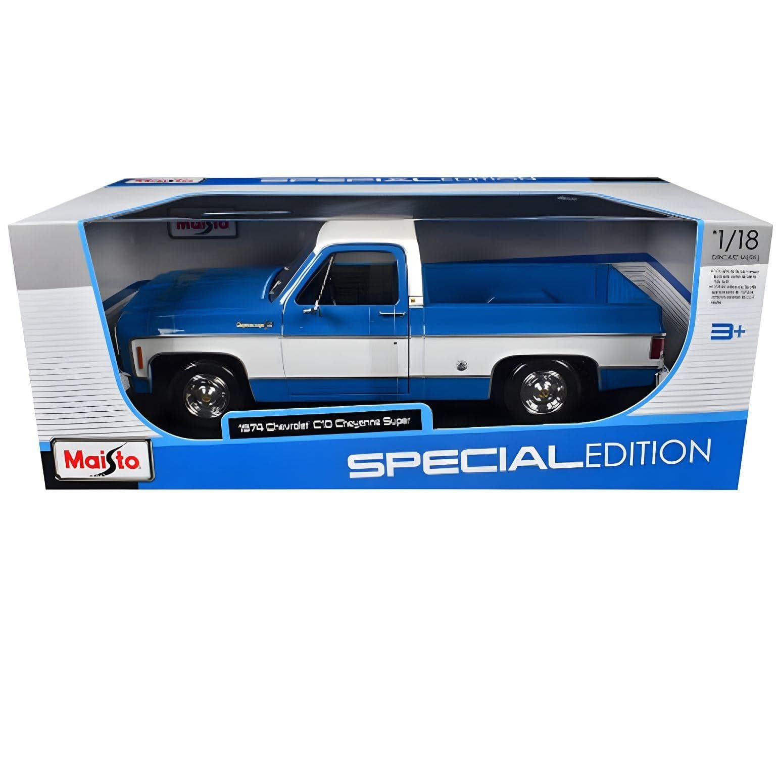 Apresentamos Chevrolet C10 Cheyenne Super Blue 1974 com o SKU 683146725 recomendado para + 3 anos