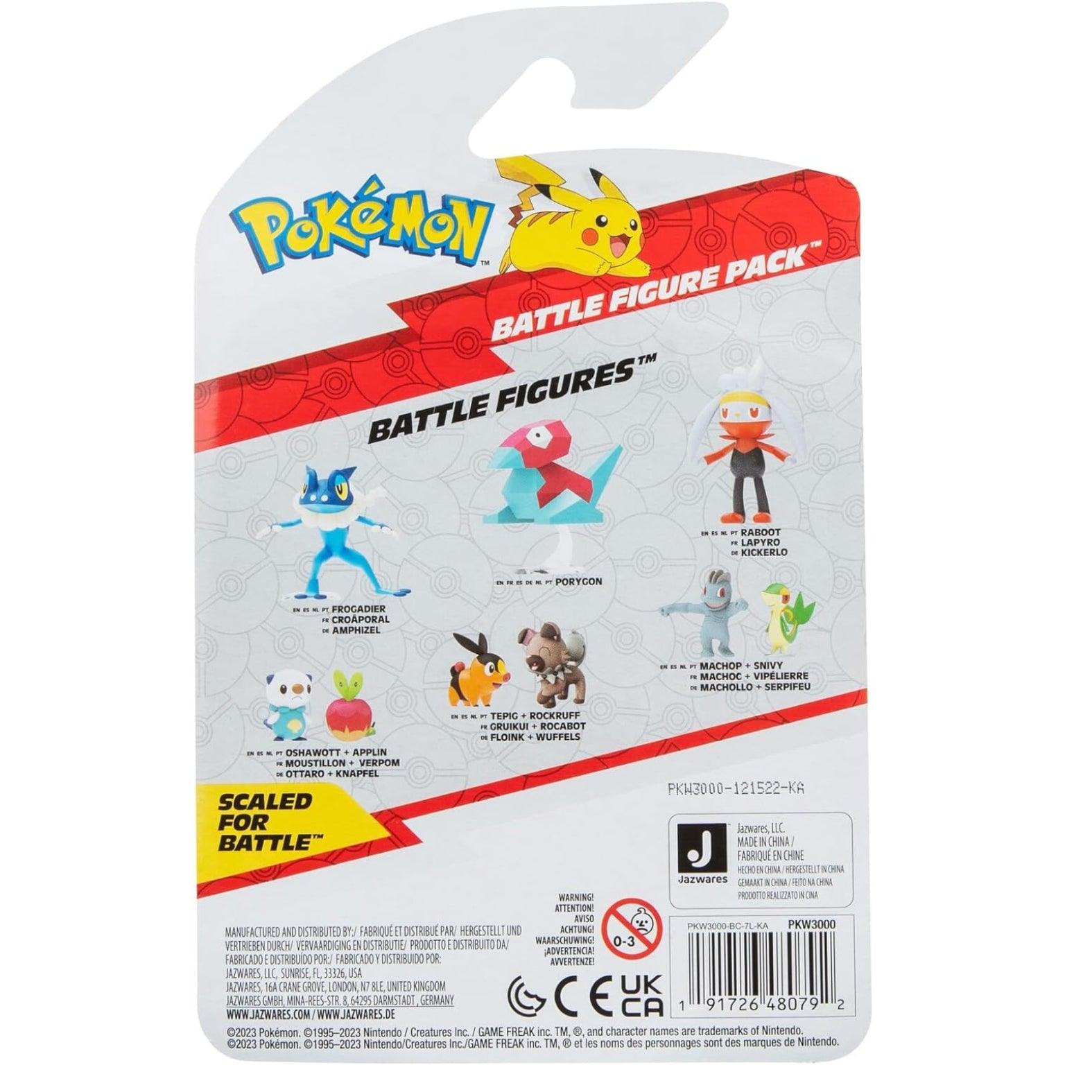 Apresentamos Conjunto de batalha Pokémon - Oshawott & Applin com o SKU 23300024 recomendado para + 4 anos