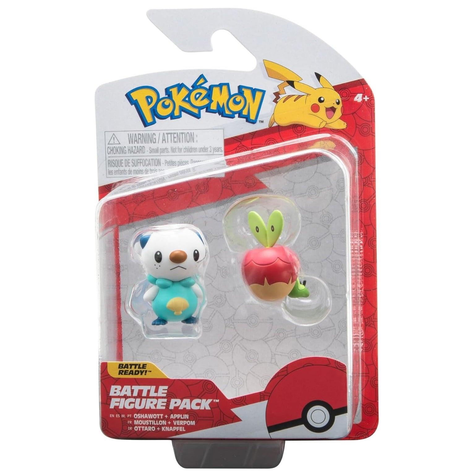 Apresentamos Conjunto de batalha Pokémon - Oshawott & Applin com o SKU 23300024 recomendado para + 4 anos