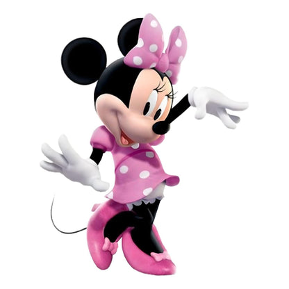 Conjunto de beleza da Minnie Mouse: ilustração da Minnie com vestido cor-de-rosa