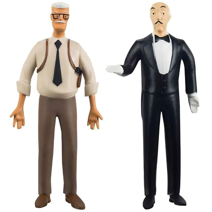 Figuras do Comissário Gordon e de Alfred Pennyworth do conjunto Batman Heroes