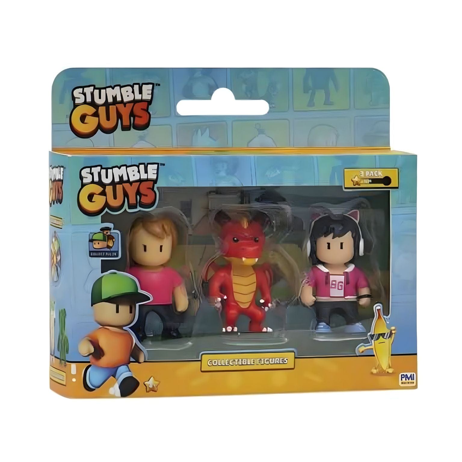 Apresentamos Conjunto 3 figuras Stumble Guys (Pack 5) com o SKU 238924324 recomendado para + 3 anos