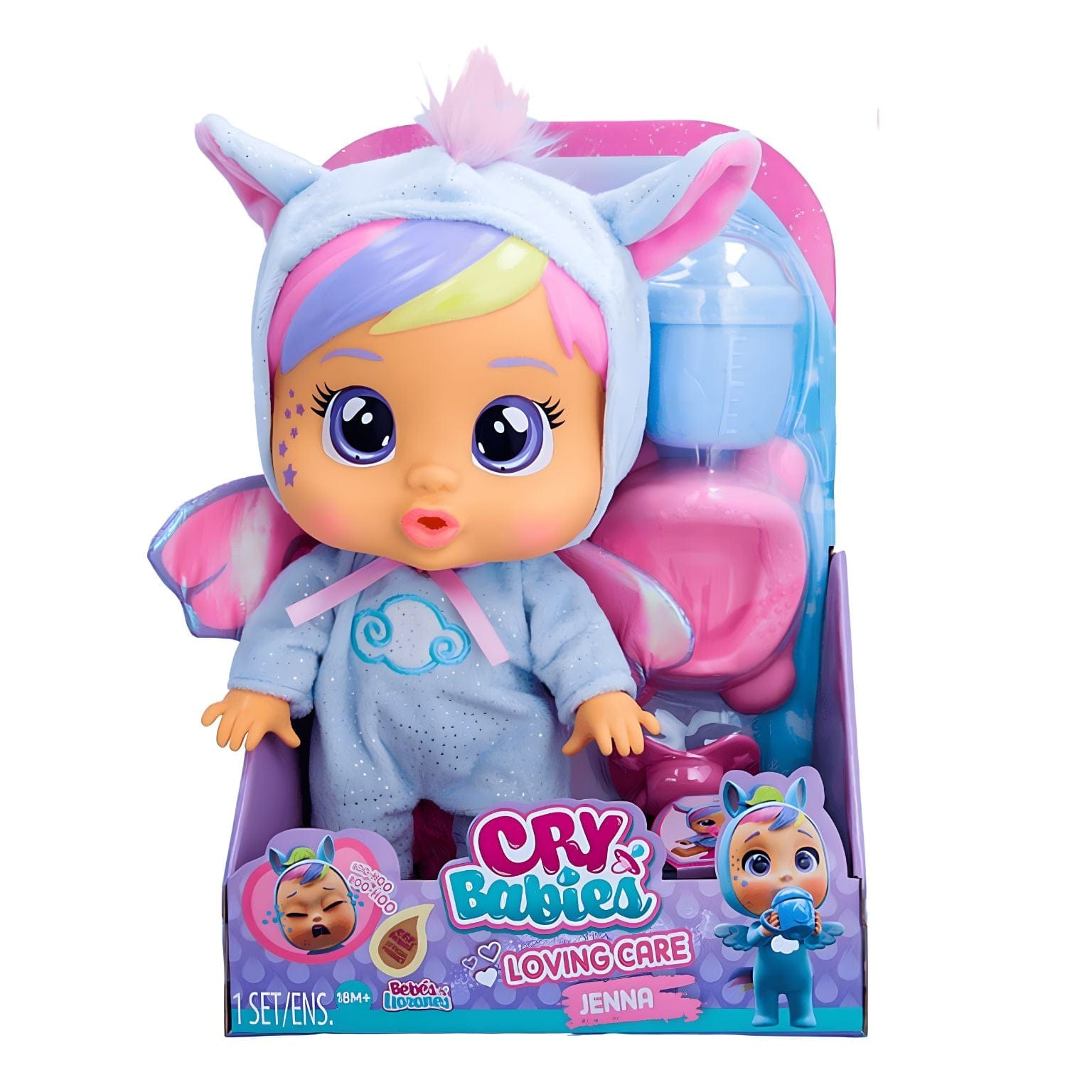 Apresentamos Cry Babies Loving Care - Jenna com o SKU 850980925 recomendado para + 2 anos