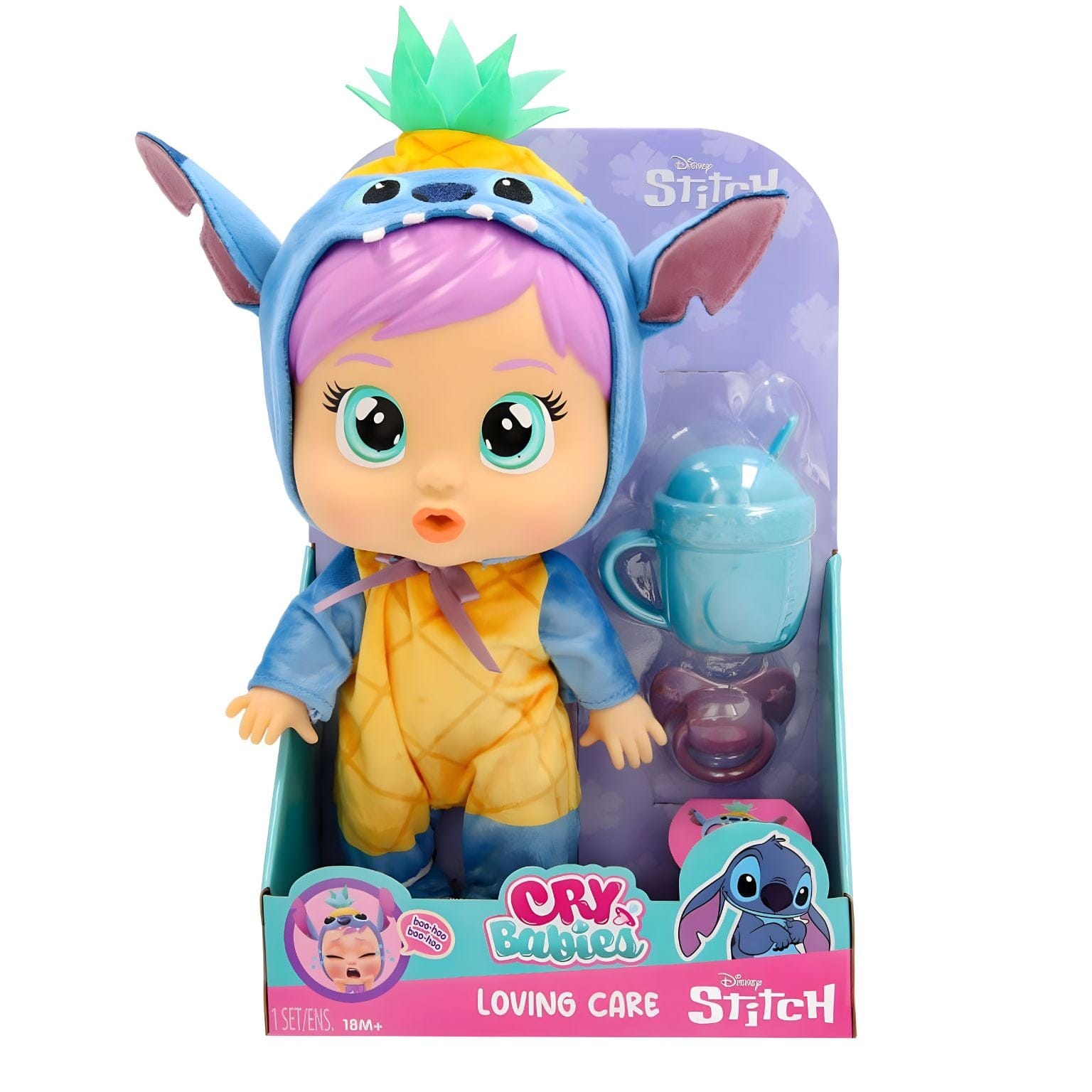 Apresentamos Cry Babies Loving Care - Stitch com o SKU 852737725 recomendado para + 2 anos