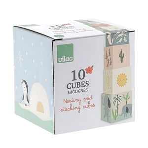 Apresentamos Cubos de empilhar - Animais do Mundo com o SKU 26710424 recomendado para + 2 anos