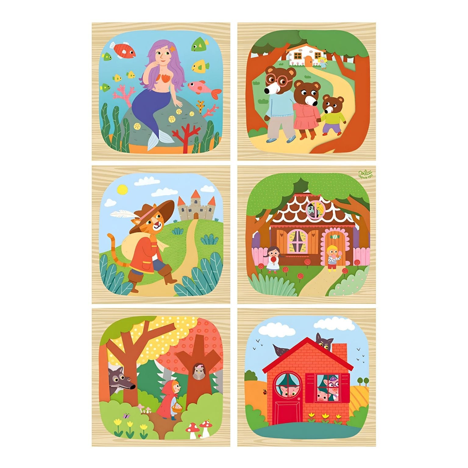 Apresentamos Cubos de Madeira - Conto de Fadas com o SKU 26240724 recomendado para + 2 anos