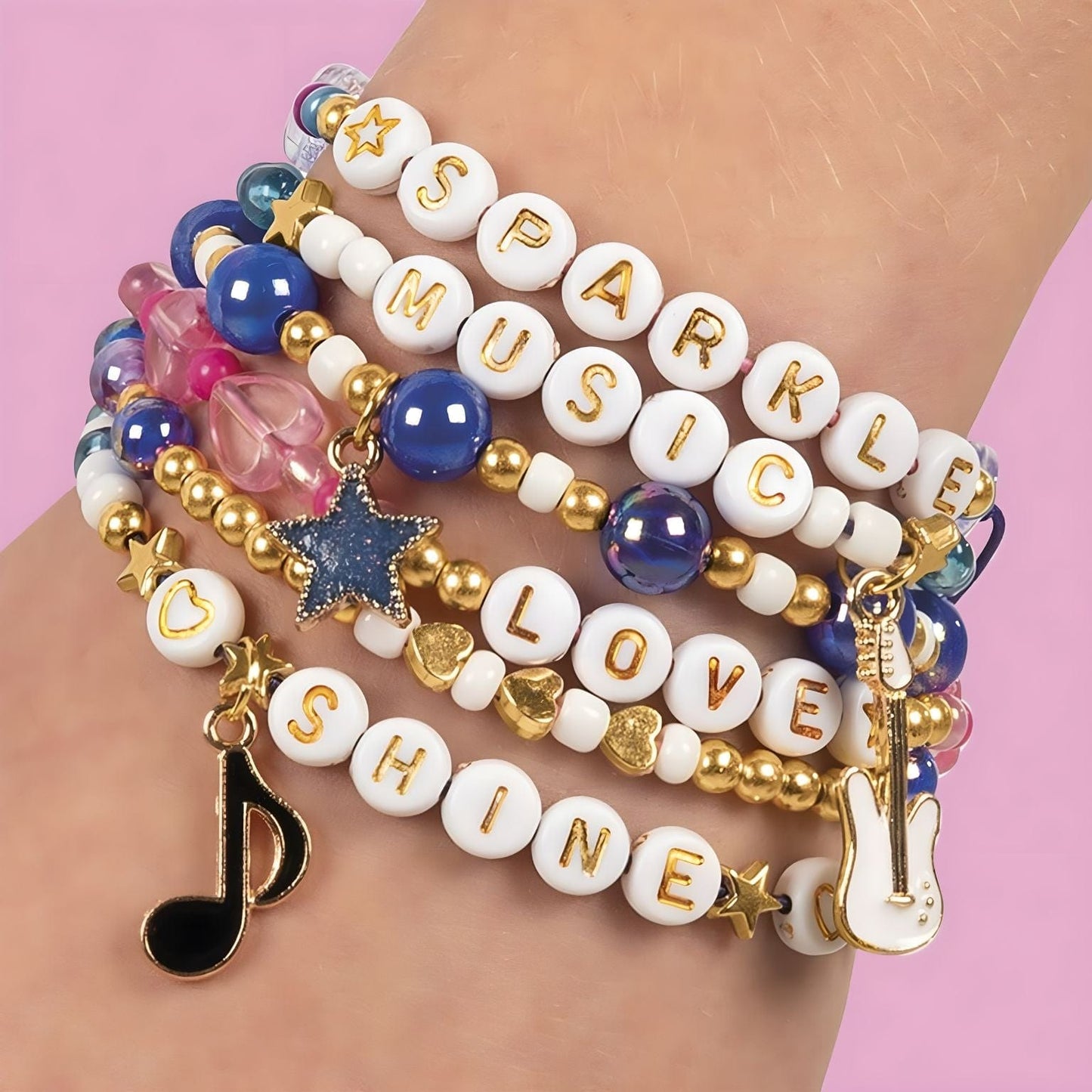 Apresentamos Design & Shine - Pulseiras Brilhantes com o SKU 392823424 recomendado para + 6 anos